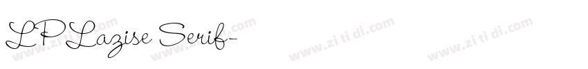 LPLazise Serif字体转换
